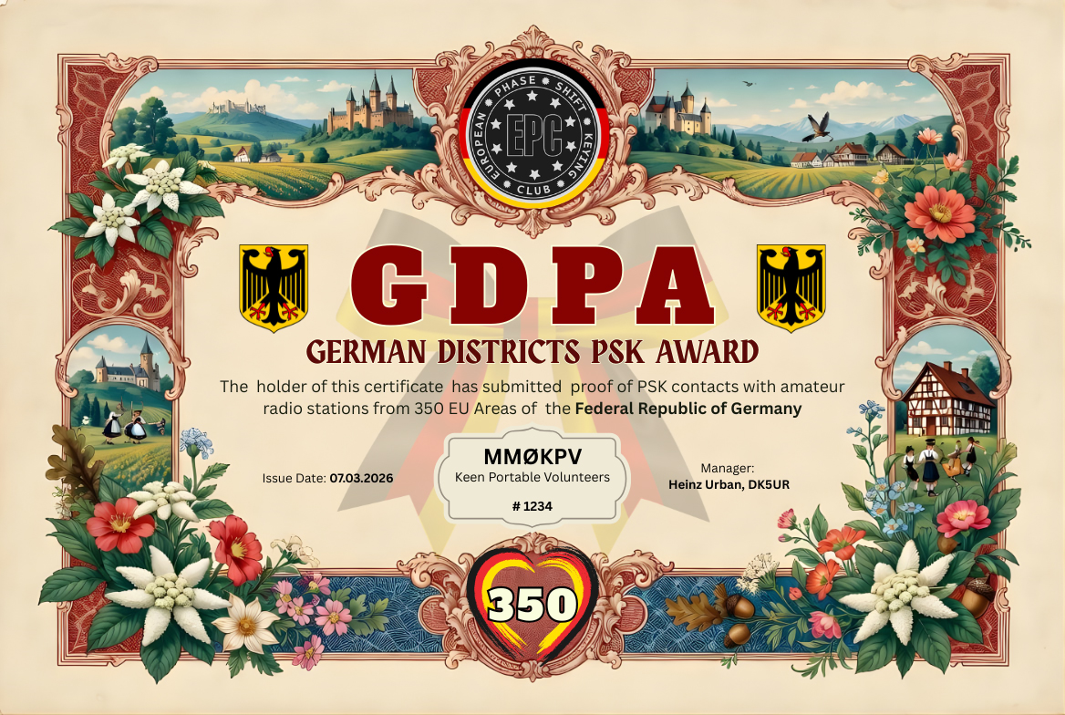 GDPA 350 certificate preview